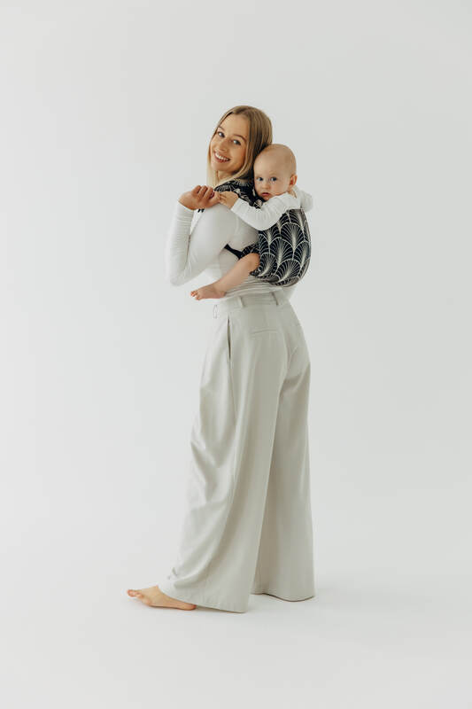 Lenny Buckle Onbuhimo PRO baby carrier, standard size, jacquard weave (100% cotton) - DECO - GRAINFIELDS #babywearing