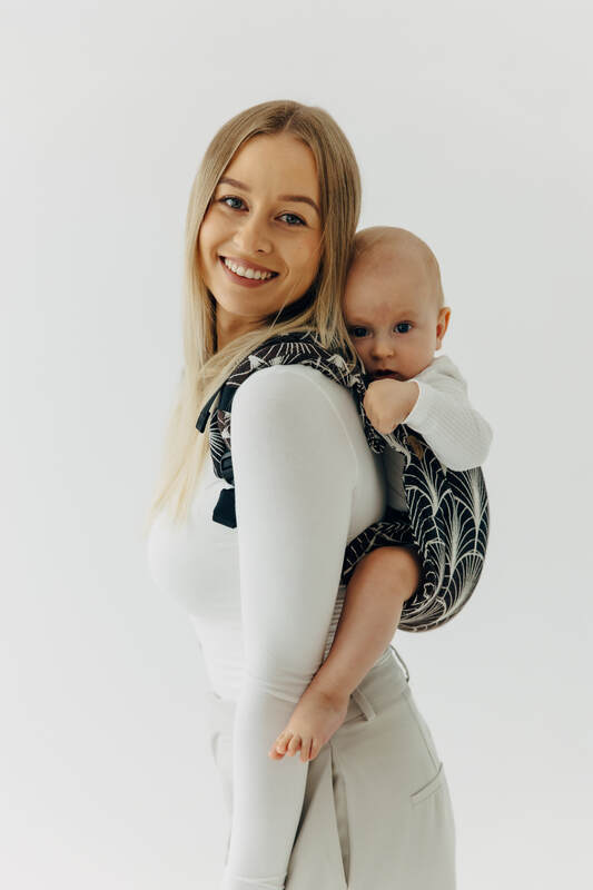 Lenny Buckle Onbuhimo PRO baby carrier, standard size, jacquard weave (100% cotton) - DECO - GRAINFIELDS #babywearing