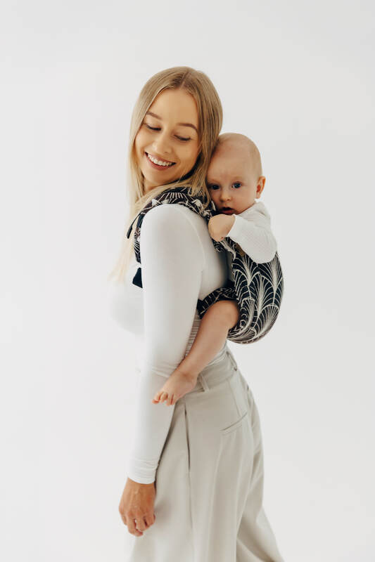 Lenny Buckle Onbuhimo PRO baby carrier, standard size, jacquard weave (100% cotton) - DECO - GRAINFIELDS #babywearing