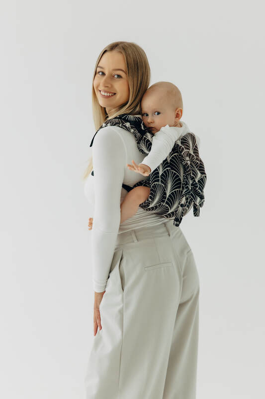Lenny Buckle Onbuhimo PRO baby carrier, standard size, jacquard weave (100% cotton) - DECO - GRAINFIELDS #babywearing