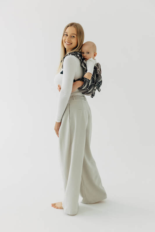Lenny Buckle Onbuhimo PRO baby carrier, standard size, jacquard weave (100% cotton) - DECO - GRAINFIELDS #babywearing