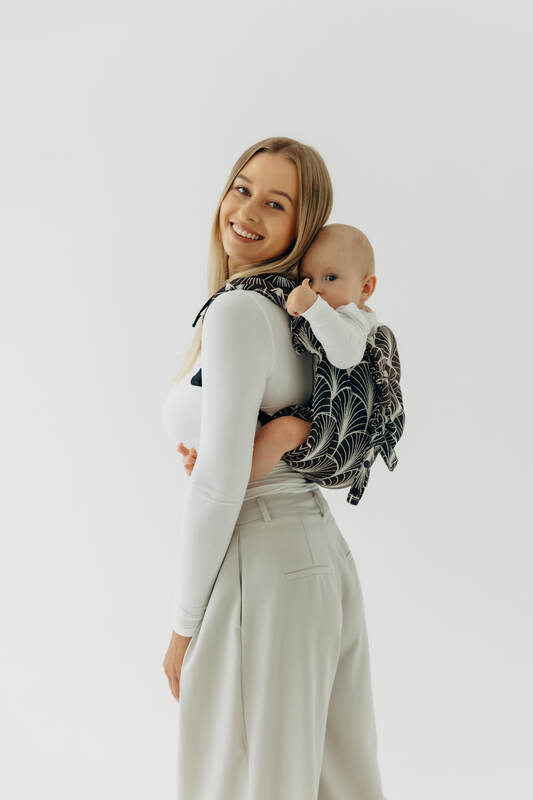Lenny Buckle Onbuhimo PRO baby carrier, standard size, jacquard weave (100% cotton) - DECO - GRAINFIELDS #babywearing