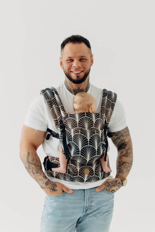 LennyLight Carrier, Standard Size, jacquard weave 100% cotton - DECO - GRAINFIELDS #babywearing