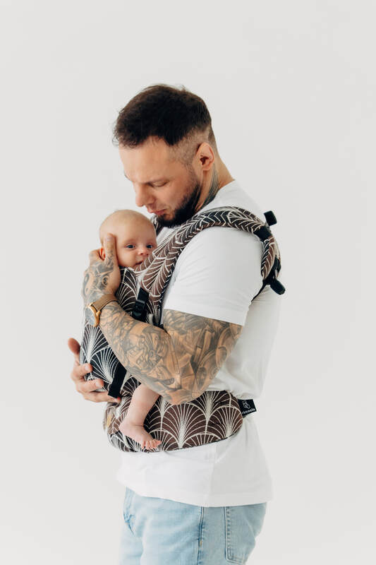 LennyLight Carrier, Standard Size, jacquard weave 100% cotton - DECO - GRAINFIELDS #babywearing