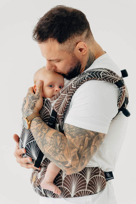 LennyLight Carrier, Standard Size, jacquard weave 100% cotton - DECO - GRAINFIELDS #babywearing