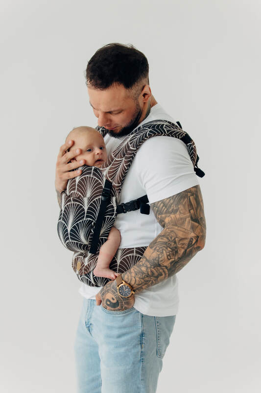 LennyLight Carrier, Standard Size, jacquard weave 100% cotton - DECO - GRAINFIELDS #babywearing