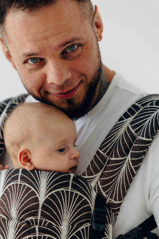 LennyLight Carrier, Standard Size, jacquard weave 100% cotton - DECO - GRAINFIELDS #babywearing