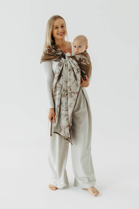 Sling cu inele, Mărime Standard 1,8 m, HERBARIUM - RAINDROPS #babywearing