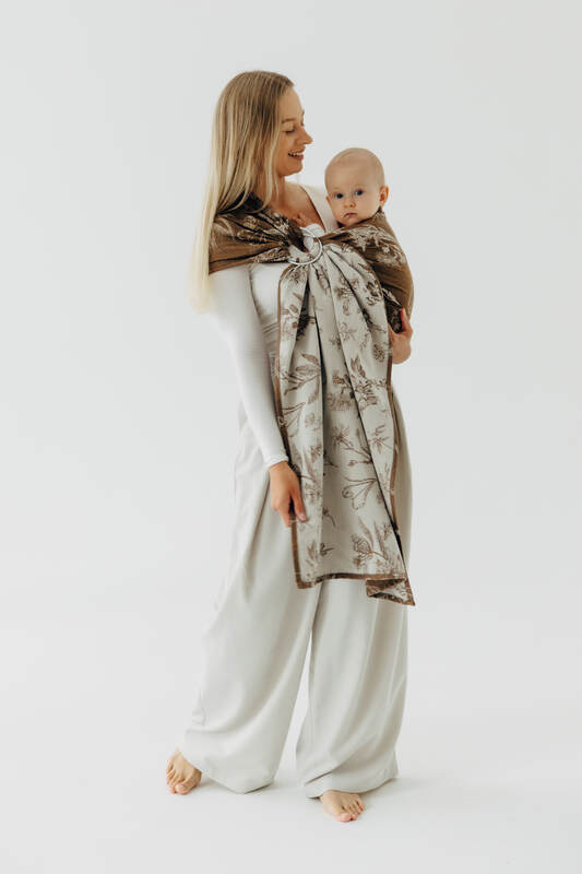 Sling cu inele, Mărime Standard 1,8 m, HERBARIUM - RAINDROPS #babywearing