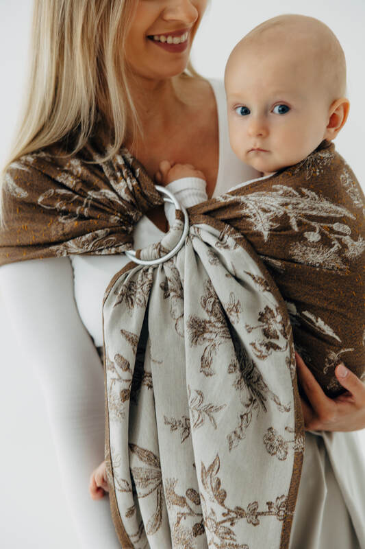 Sling cu inele, Mărime Standard 1,8 m, HERBARIUM - RAINDROPS #babywearing