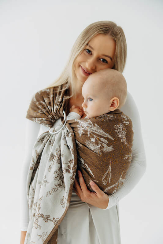 Sling cu inele, Mărime Standard 1,8 m, HERBARIUM - RAINDROPS #babywearing