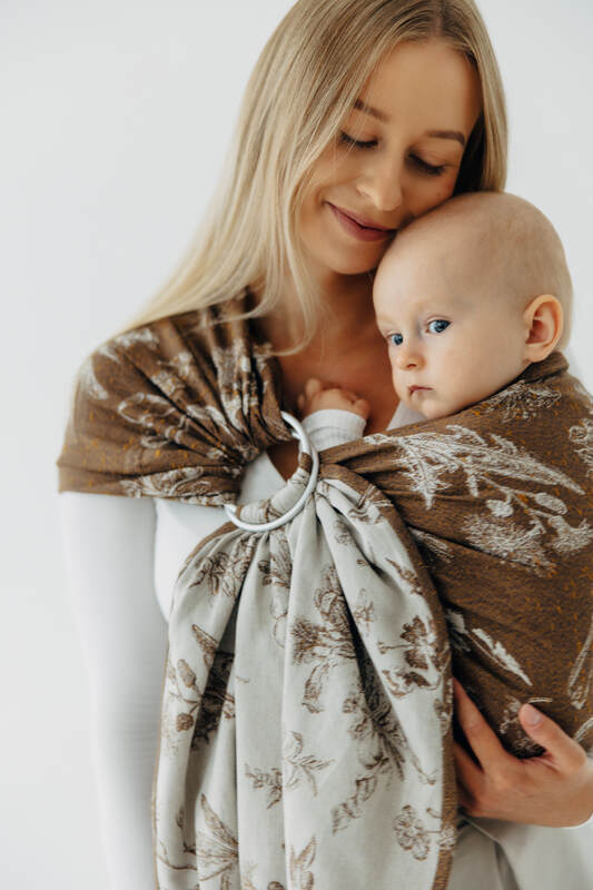 Sling cu inele, Mărime Standard 1,8 m, HERBARIUM - RAINDROPS #babywearing