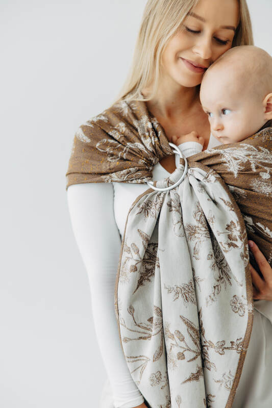 Sling cu inele, Mărime Standard 1,8 m, HERBARIUM - RAINDROPS #babywearing