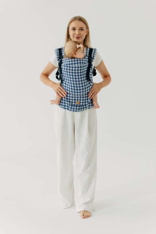 LennyUpGrade PRO - justerbar bæresele, Størrelse Standard, PATA DE GALLO - PUZZLE #babywearing