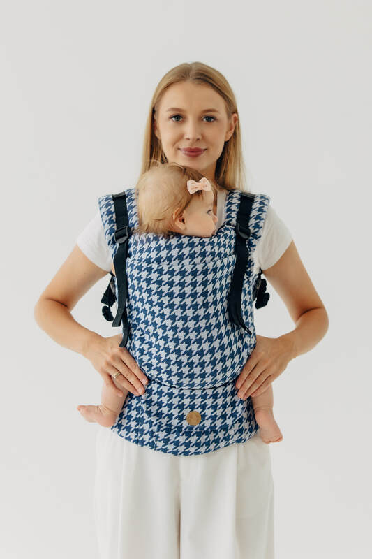 LennyUpGrade PRO - justerbar bæresele, Størrelse Standard, PATA DE GALLO - PUZZLE #babywearing