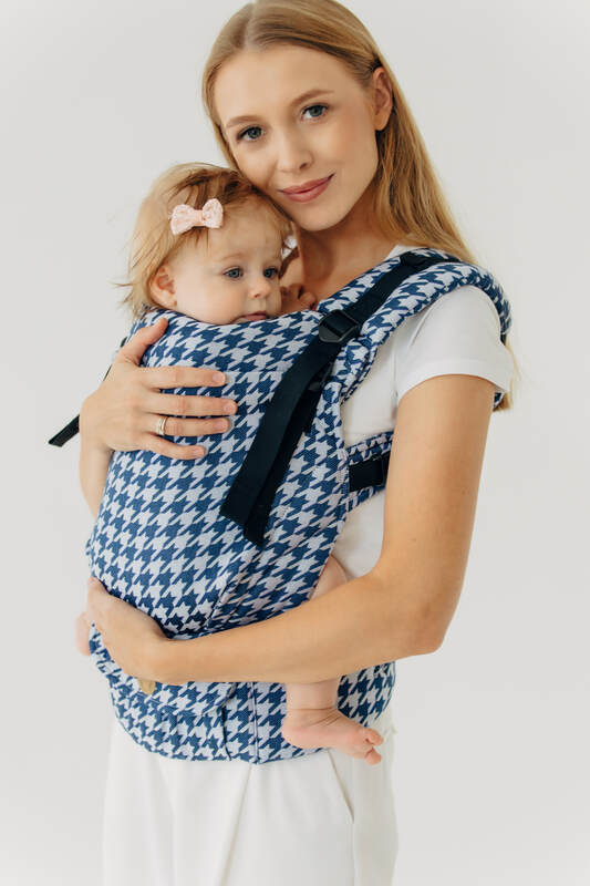 LennyUpGrade PRO - justerbar bæresele, Størrelse Standard, PATA DE GALLO - PUZZLE #babywearing