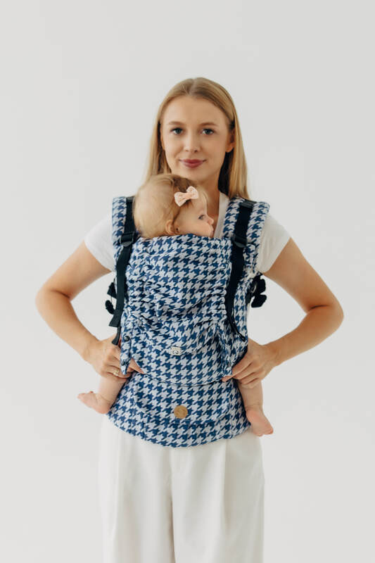 LennyUpGrade PRO - justerbar bæresele, Størrelse Standard, PATA DE GALLO - PUZZLE #babywearing