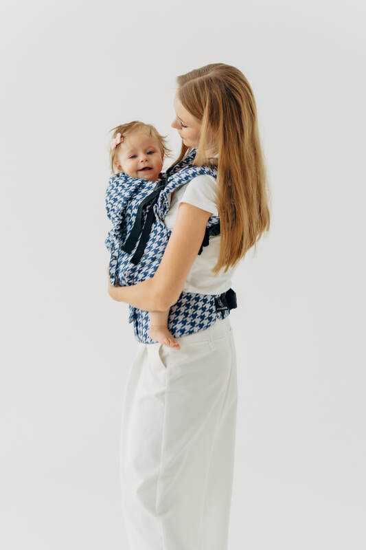 LennyUpGrade PRO - justerbar bæresele, Størrelse Standard, PATA DE GALLO - PUZZLE #babywearing