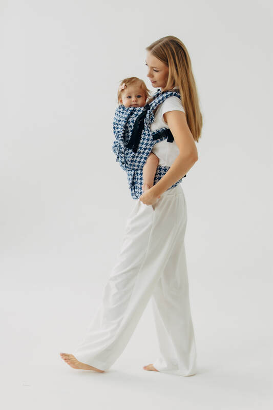 LennyUpGrade PRO - justerbar bæresele, Størrelse Standard, PATA DE GALLO - PUZZLE #babywearing