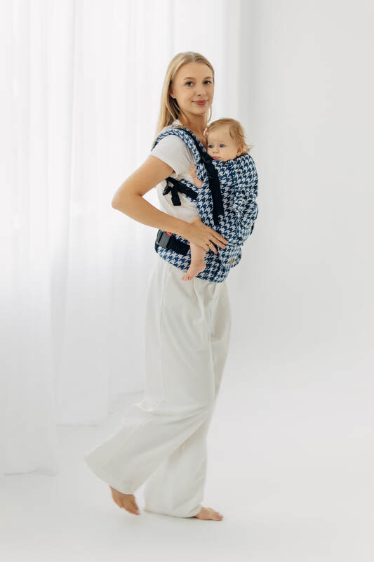 LennyUpGrade PRO - justerbar bæresele, Størrelse Standard, PATA DE GALLO - PUZZLE #babywearing