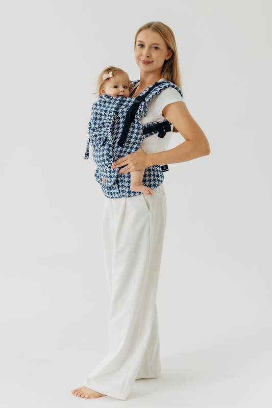 LennyUpGrade PRO - justerbar bæresele, Størrelse Standard, PATA DE GALLO - PUZZLE #babywearing
