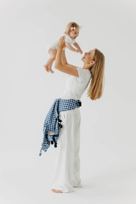 LennyUpGrade PRO - justerbar bæresele, Størrelse Standard, PATA DE GALLO - PUZZLE #babywearing