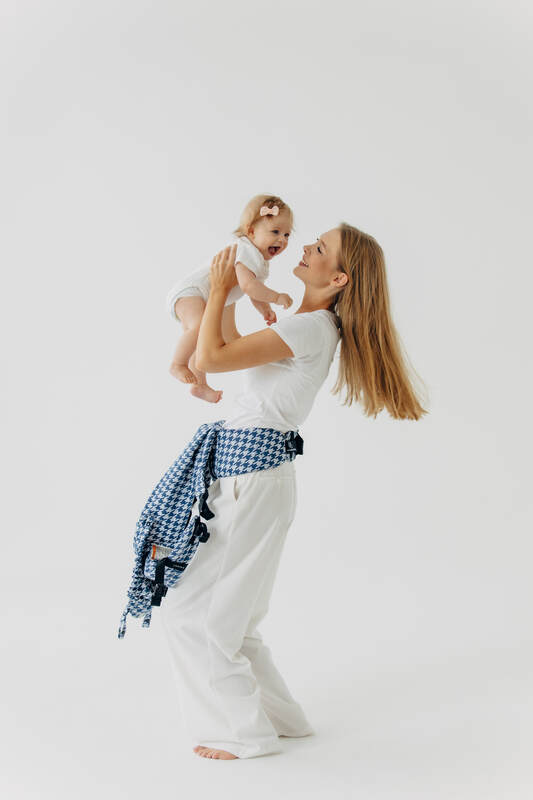 LennyUpGrade PRO - justerbar bæresele, Størrelse Standard, PATA DE GALLO - PUZZLE #babywearing