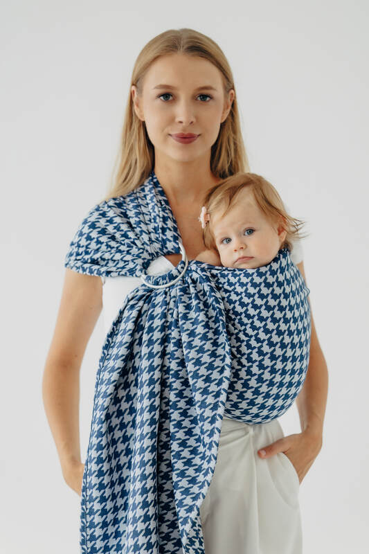 Sling cu inele, Mărime Standard 1,8 m, PATA DE GALLO - PUZZLE #babywearing
