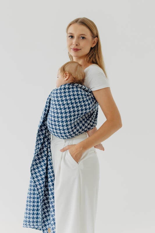 Sling cu inele, Mărime Standard 1,8 m, PATA DE GALLO - PUZZLE #babywearing