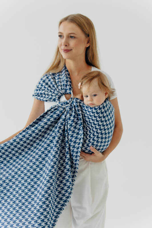 Sling cu inele, Mărime Standard 1,8 m, PATA DE GALLO - PUZZLE #babywearing