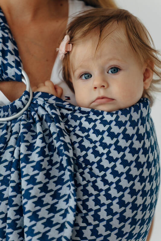 Sling cu inele, Mărime Standard 1,8 m, PATA DE GALLO - PUZZLE #babywearing