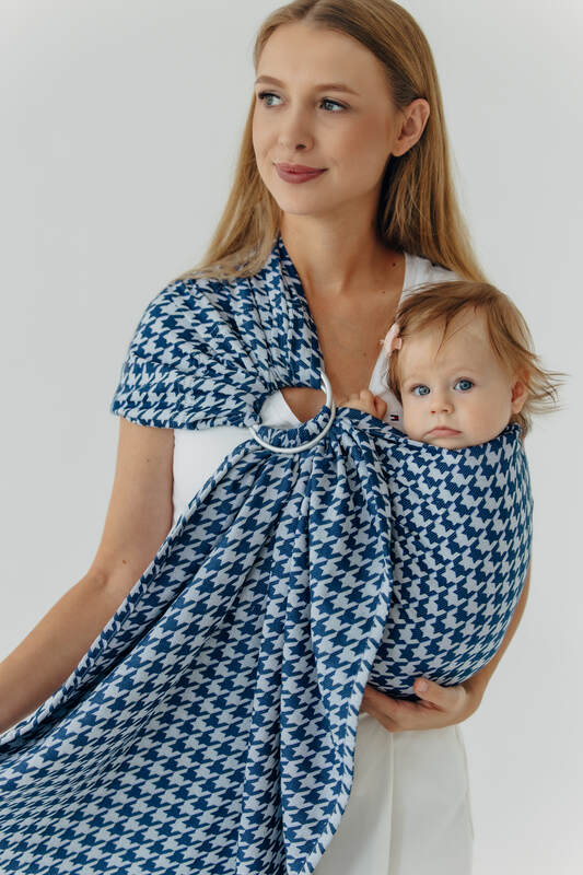 Sling cu inele, Mărime Standard 1,8 m, PATA DE GALLO - PUZZLE #babywearing