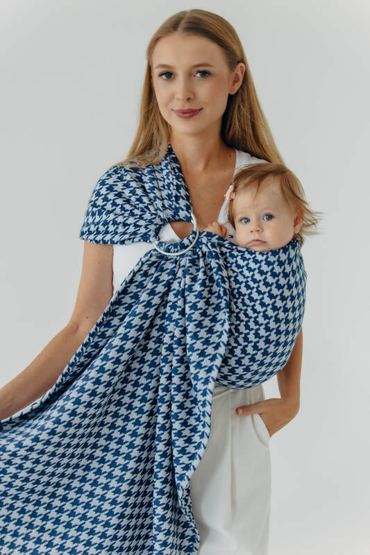 Sling cu inele, Mărime Standard 1,8 m, PATA DE GALLO - PUZZLE #babywearing