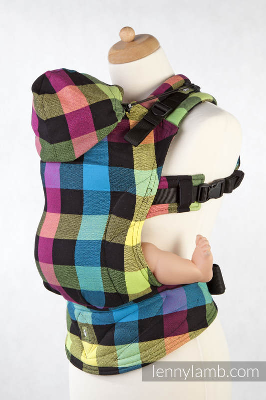 Ergonomische Tragehilfe, Größe Baby, Diamantwebung, 100% Baumwolle - DIAMOND PLAID - Zweite Generation #babywearing