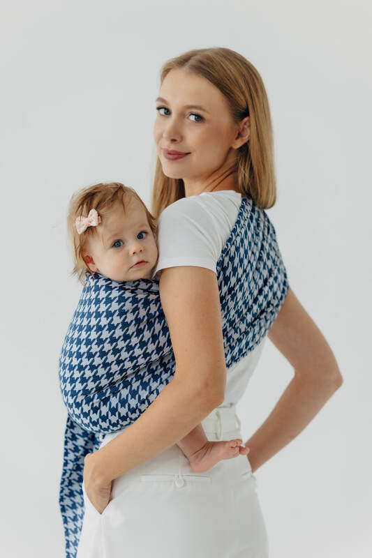 Sling cu inele, Mărime Standard 1,8 m, PATA DE GALLO - PUZZLE #babywearing