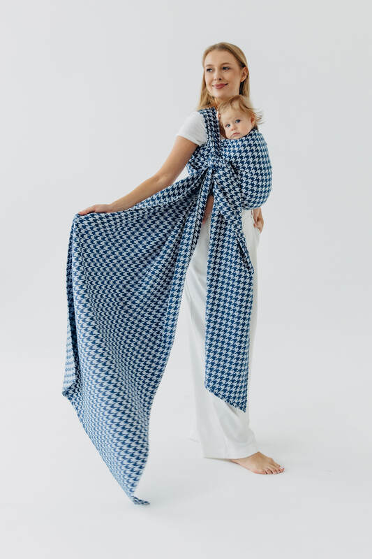 Fular țesut, Mărime Mărimea 4 (XS - 3,6 m), PATA DE GALLO - PUZZLE #babywearing