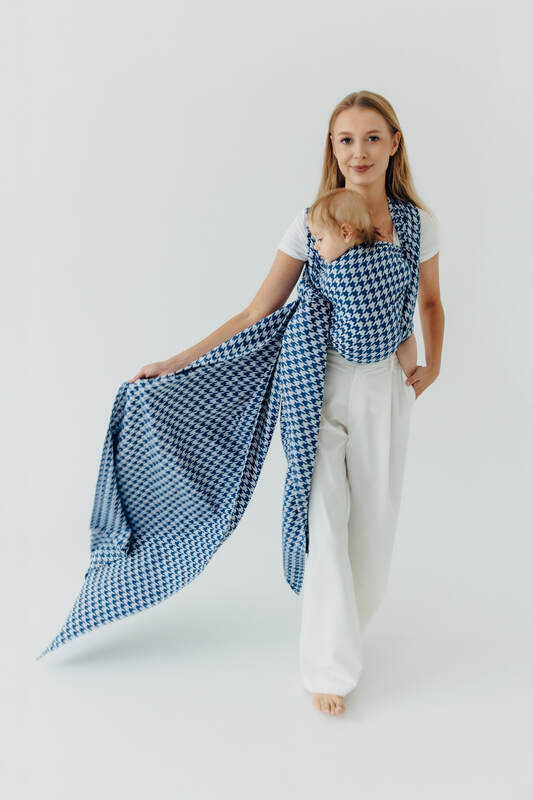 Fular țesut, Mărime Mărimea 4 (XS - 3,6 m), PATA DE GALLO - PUZZLE #babywearing