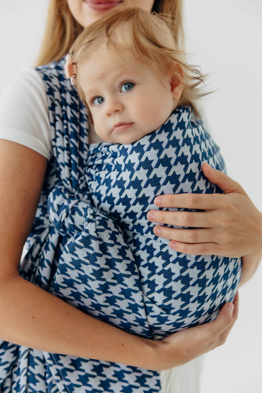 Fular țesut, Mărime Mărimea 4 (XS - 3,6 m), PATA DE GALLO - PUZZLE #babywearing