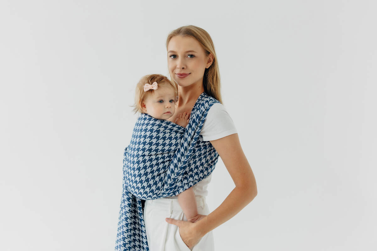 Fular țesut, Mărime Mărimea 4 (XS - 3,6 m), PATA DE GALLO - PUZZLE #babywearing