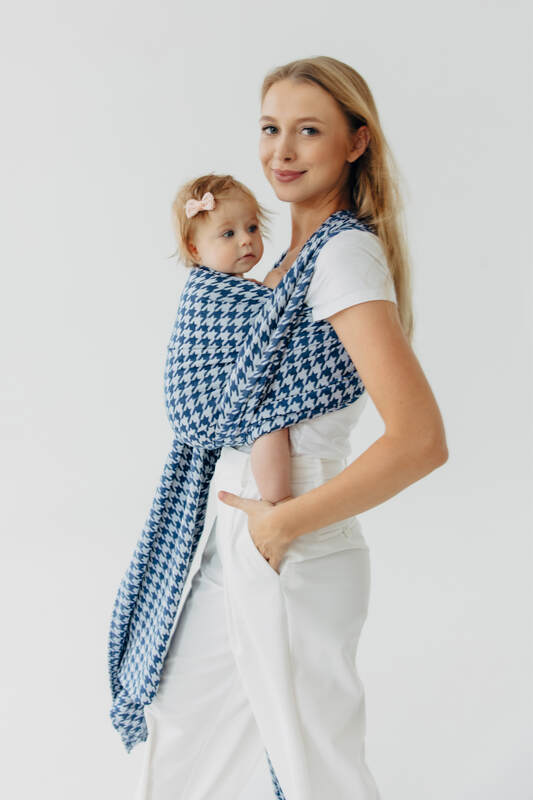 Fular țesut, Mărime Mărimea 4 (XS - 3,6 m), PATA DE GALLO - PUZZLE #babywearing