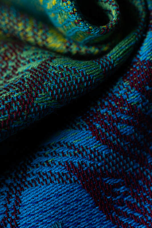 Tragetuch, Jacquardwebung (100% Baumwolle) - RAINFOREST - CARNIVAL - Größe M #babywearing