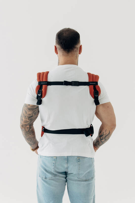 LennyLight Carrier, Standard Size, broken-twill weave 100% cotton - ROOIBOS #babywearing