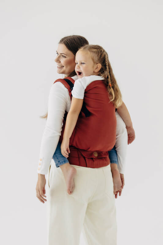 LennyPreschool Carrier, Preschool Size, broken - twill weave 100% cotton - ROOIBOS #babywearing
