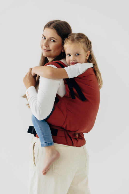 LennyPreschool Carrier, Preschool Size, broken - twill weave 100% cotton - ROOIBOS #babywearing