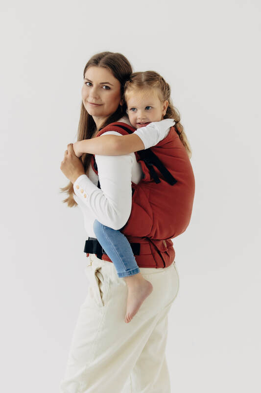LennyPreschool Carrier, Preschool Size, broken - twill weave 100% cotton - ROOIBOS #babywearing