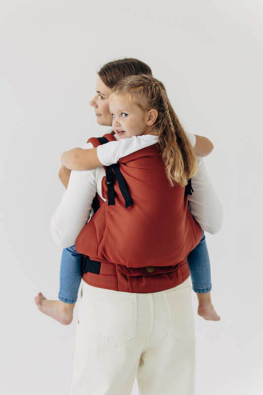 LennyPreschool Carrier, Preschool Size, broken - twill weave 100% cotton - ROOIBOS #babywearing