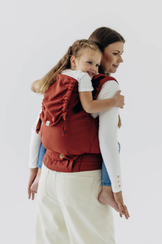 LennyPreschool Carrier, Preschool Size, broken - twill weave 100% cotton - ROOIBOS #babywearing