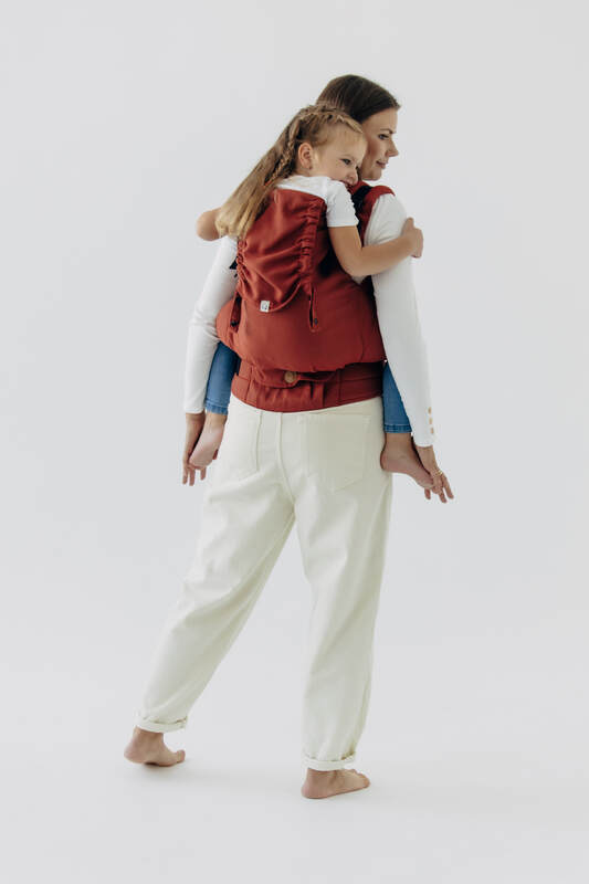 LennyPreschool Carrier, Preschool Size, broken - twill weave 100% cotton - ROOIBOS #babywearing
