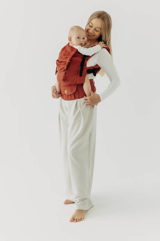 LennyUpGrade PRO Carrier, Standard Size, broken-twill weave 100% cotton - ROOIBOS #babywearing
