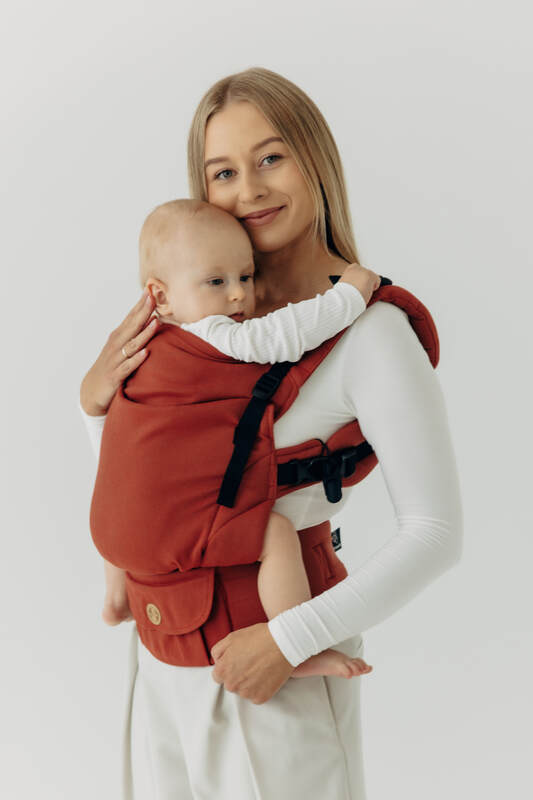 LennyUpGrade PRO Carrier, Standard Size, broken-twill weave 100% cotton - ROOIBOS #babywearing